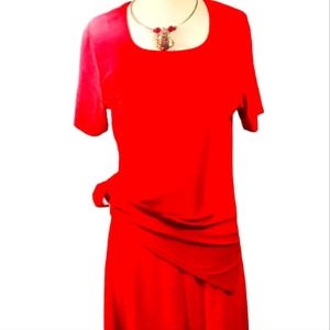 MOJO Red Top and skirt